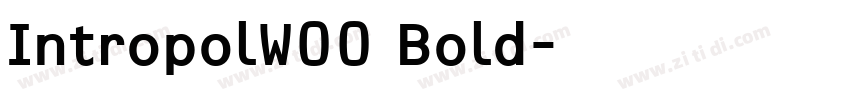 IntropolW00 Bold字体转换